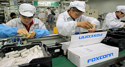 Trabalhadoras da Foxconn em 2016. Foto de iphonedigital/Flickr.
