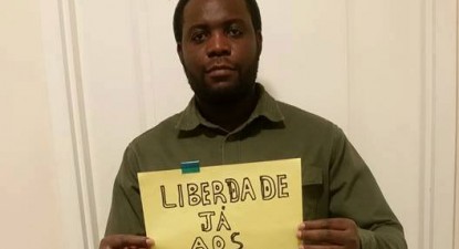 "Liberdade já aos 7 activistas" - Foto da página Central Angola 7311 no facebook 
