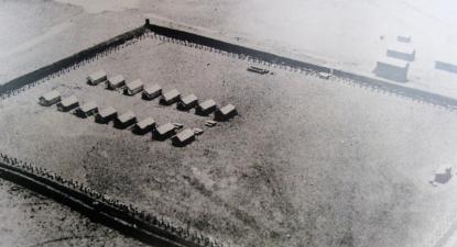 Fotografa aérea de 1937 do Campo de Concentração do Tarrafal.  