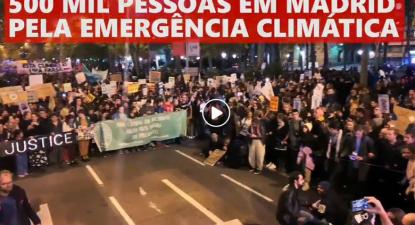 Manifestação pelo clima em Madrid