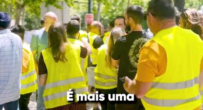 Manifestação de motoristas TVDE em Lisboa