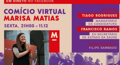 Comício virtual de Marisa Matias