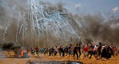 Num só dia, o funesto 14 de maio, sessenta manifestantes foram assassinados pelos soldados israelitas (que não têm nem um só ferido)