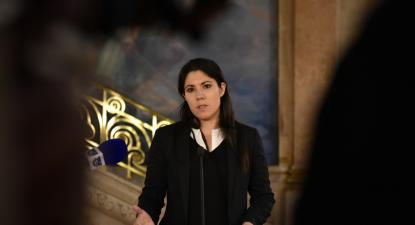 Mariana Mortágua reage à proposta de Orçamento do Estado para 2019. Foto de Rita Sarrico.