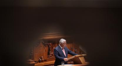 António Costa no debate do OE2022 no parlamento – foto de Mário Cruz/Lusa