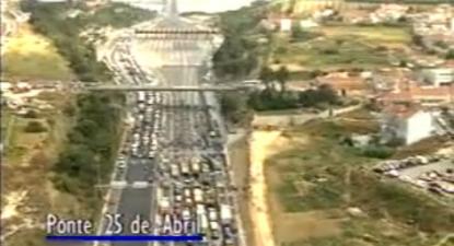 20 anos do bloqueio da ponte 25 de Abril