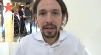 Pablo Iglesias em Lisboa esta sexta-feira