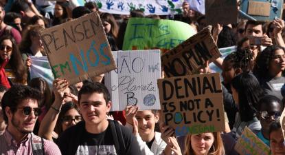 Manifestação da Greve Climática Estudantil em Lisboa, 15 de março de 2019. Foto de Paula Nunes.