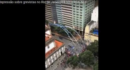 Repressão sobre grevistas no Rio de Janeiro