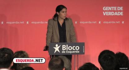 Noite eleitoral: Declaração de Mariana Mortágua