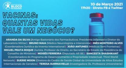 Em direto: Conferência "Vacinas: Quantas Vidas Vale um Negócio?