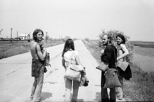 Viagem à boleia até à Crimeia, 1982. Cortesia de Soviet Hippies