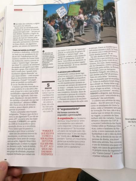 Revista Sábado, nº 917, 25 de novembro de 2021 (pp. 90)