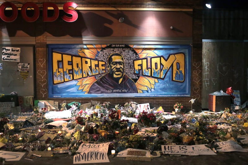 Memorial a George Floyd, em Minneapolis