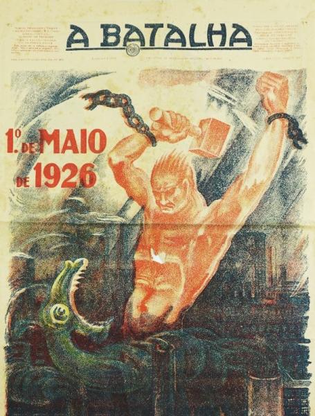 Cartaz de &quot;A Batalha&quot; para o 1º de Maio de 1926