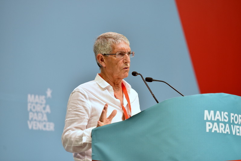 Adelino Fortunato na X Convençao do Bloco de Esquerda em 2016 - Foto de Paulete Matos