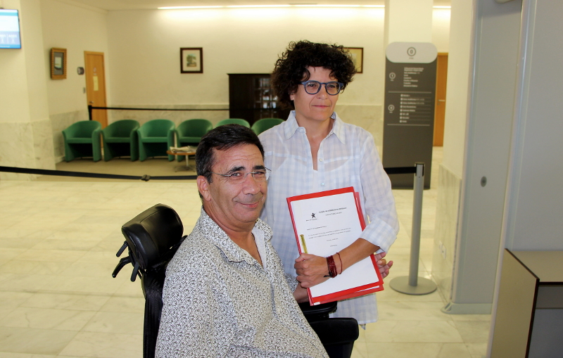 Fabíola Cardoso e o mandatário Eduardo Jorge