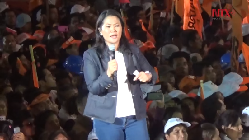Keiko Fujimori: dirige a oposição a partir da cadeia. Foto Wikipedia.