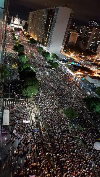 Protesto contra o governo do dia 15 no Rio de Janeiro.