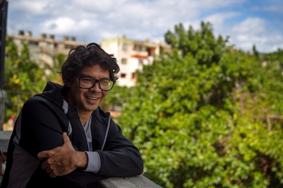 O dramaturgo Yunior García Aguilera. Foto de Yander Zamora/EPAnder 