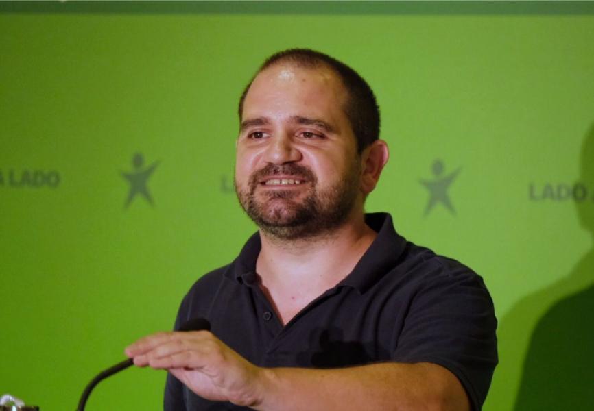 José Gusmão em Faro. Foto de Paula Nunes