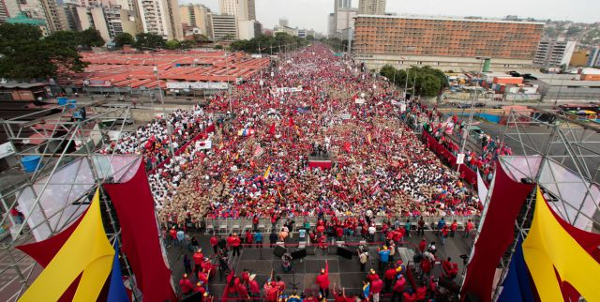 Manifestação convocada pelo Governo de Maduro em 19 de abril