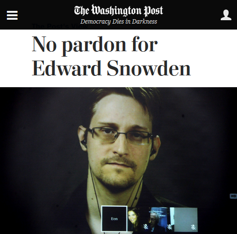 O editorial em que o Post pede a condenação da fonte que lhe rendeu inúmeros artigos, uma atitude muito criticada.